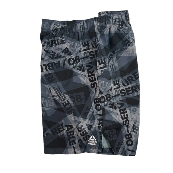 SH234 Mens Reebok CrossFit Speed Wick Performance Stretch Training Shorts L - Picture 1 of 6